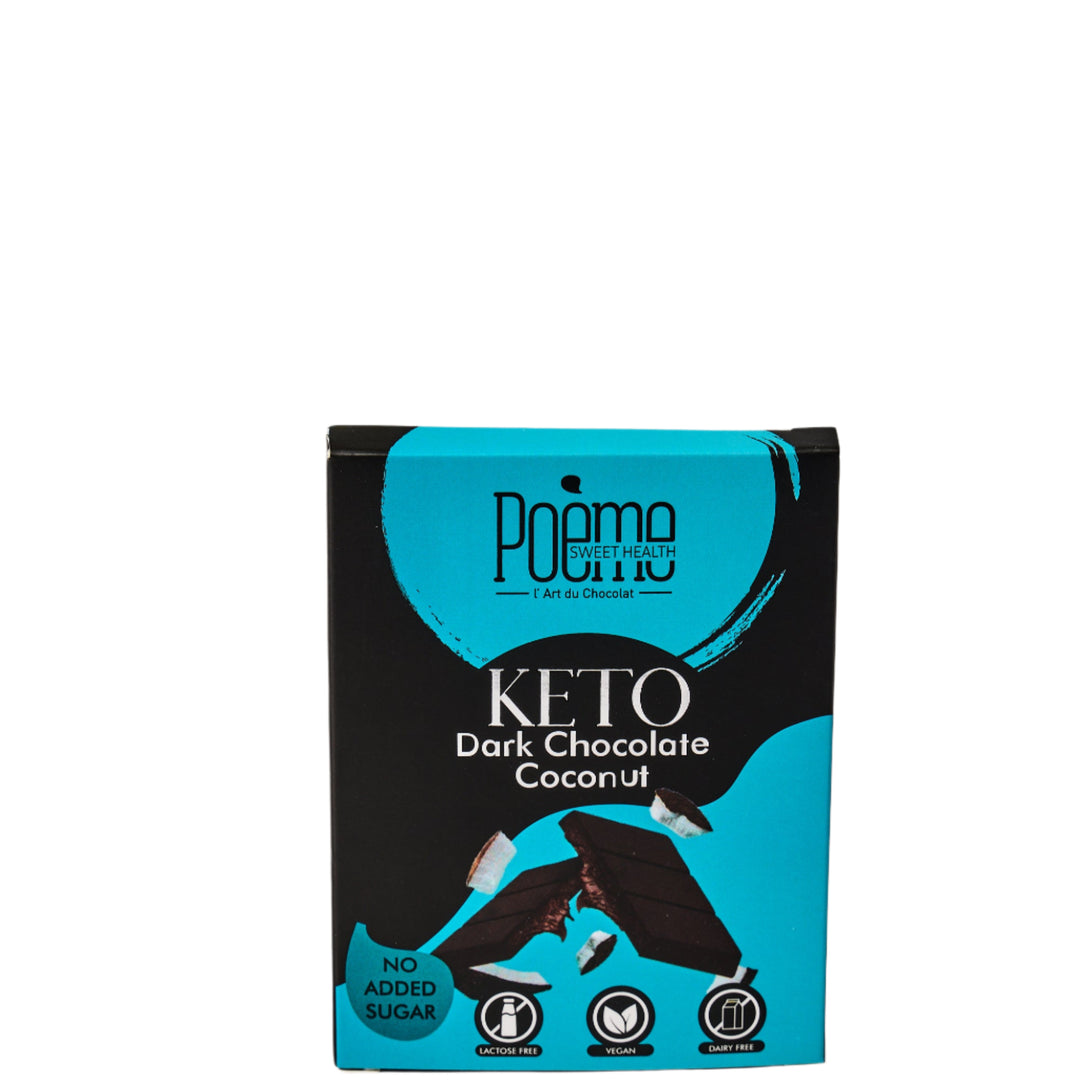 Keto Coconut Dark Chocolate Bar