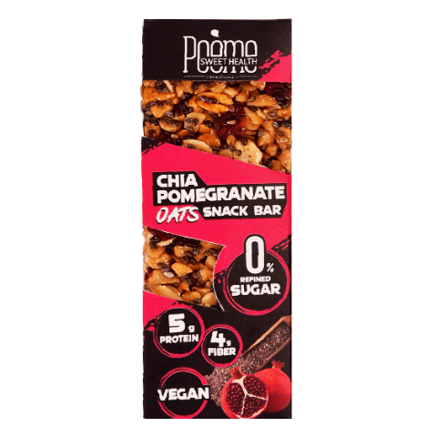 Chia Pomegranate Oats Snack Bar 40g